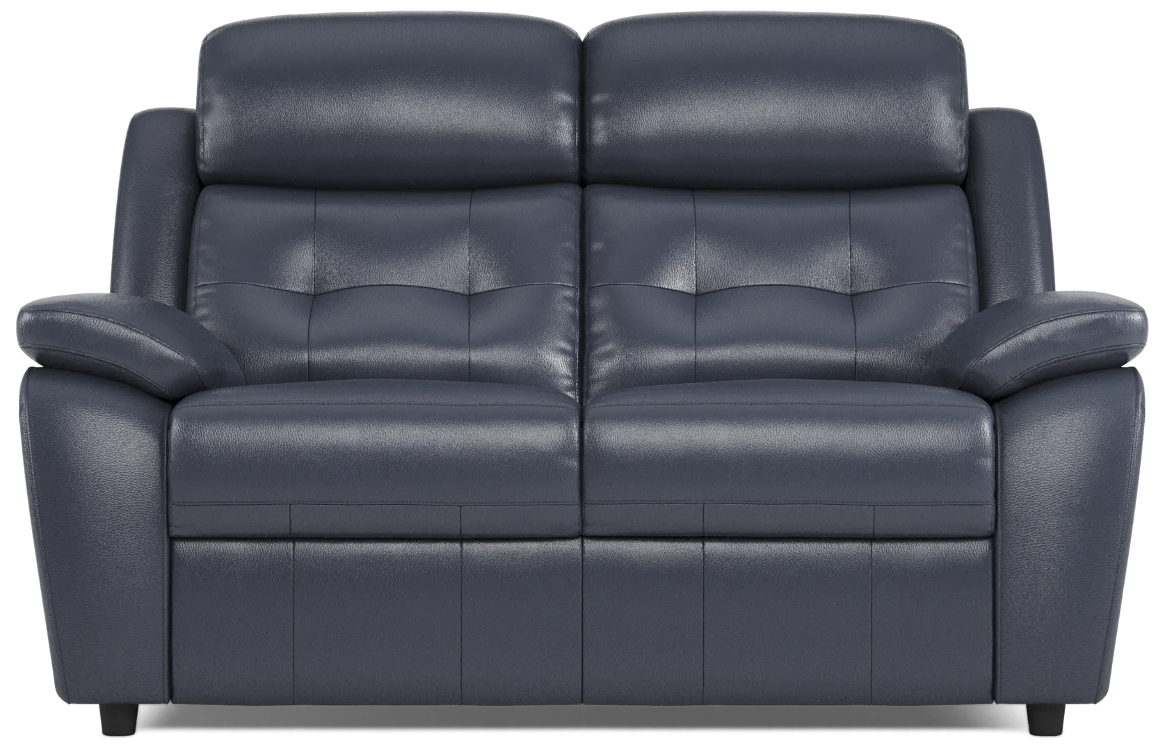 blue stationary loveseat