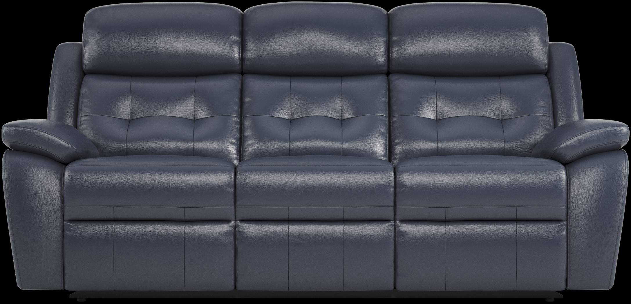 Antonin Blue Leather Power Reclining Sofa - Thumbnail - Image 4