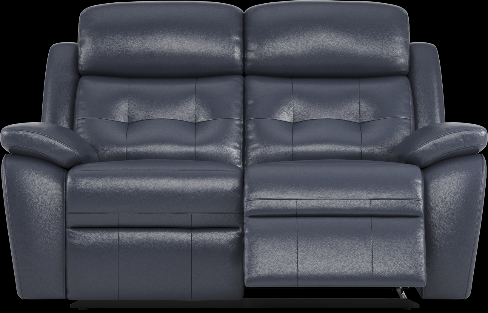 Antonin Blue Leather 3 Pc Reclining Living Room - Thumbnail - Image 5
