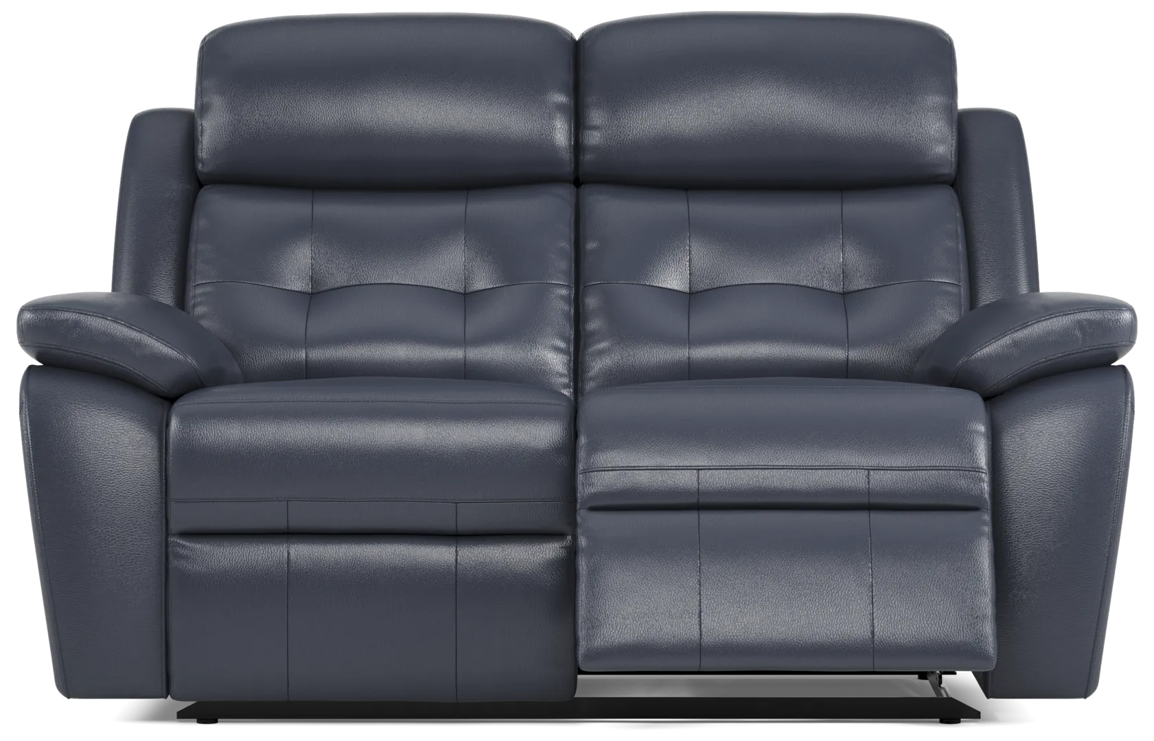 blue reclining loveseat