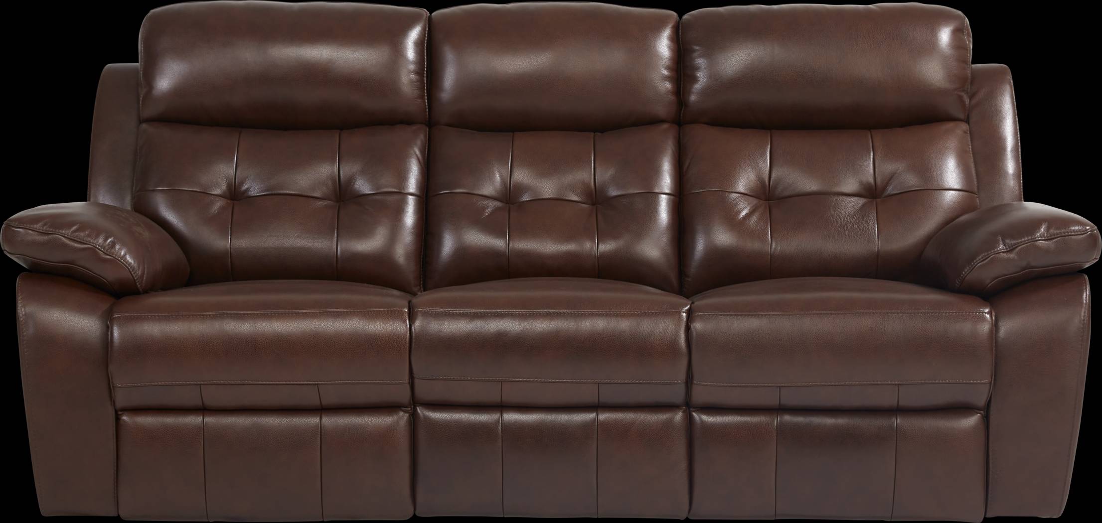 Antonin Brown Leather Power Reclining Sofa - Thumbnail - Image 1
