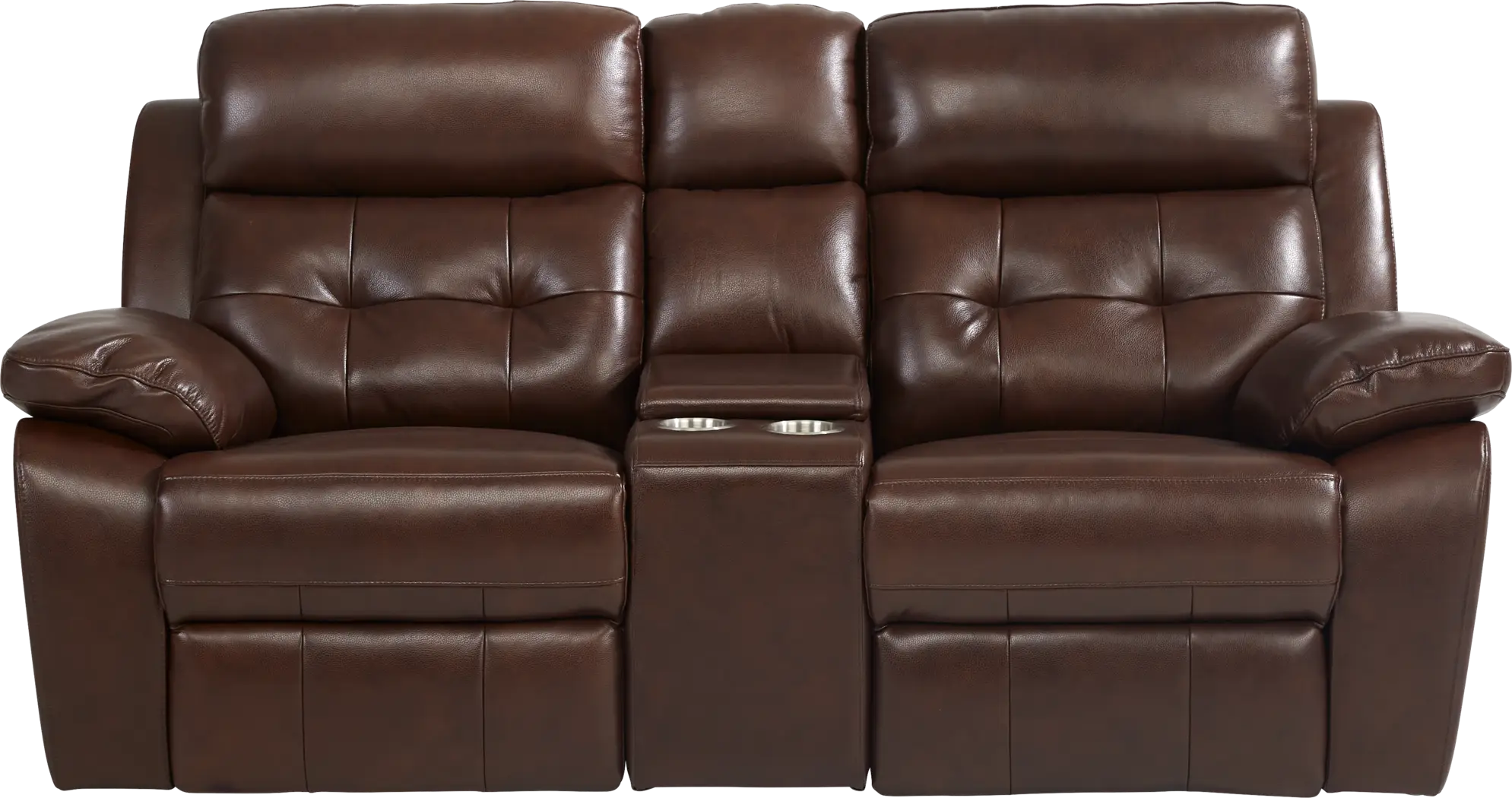 Antonin Brown Leather 3 Pc Reclining Living Room - Thumbnail - Image 3