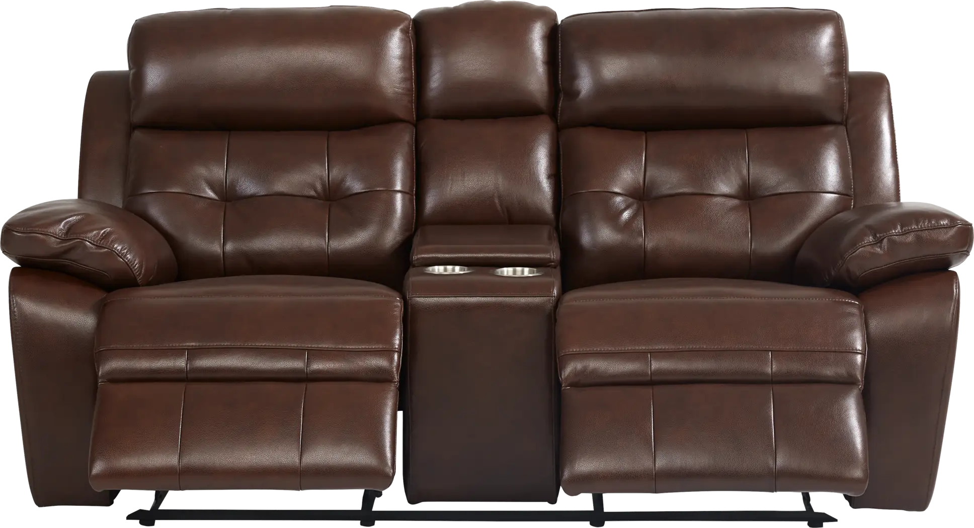 Antonin Brown Leather 3 Pc Reclining Living Room - Thumbnail - Image 2