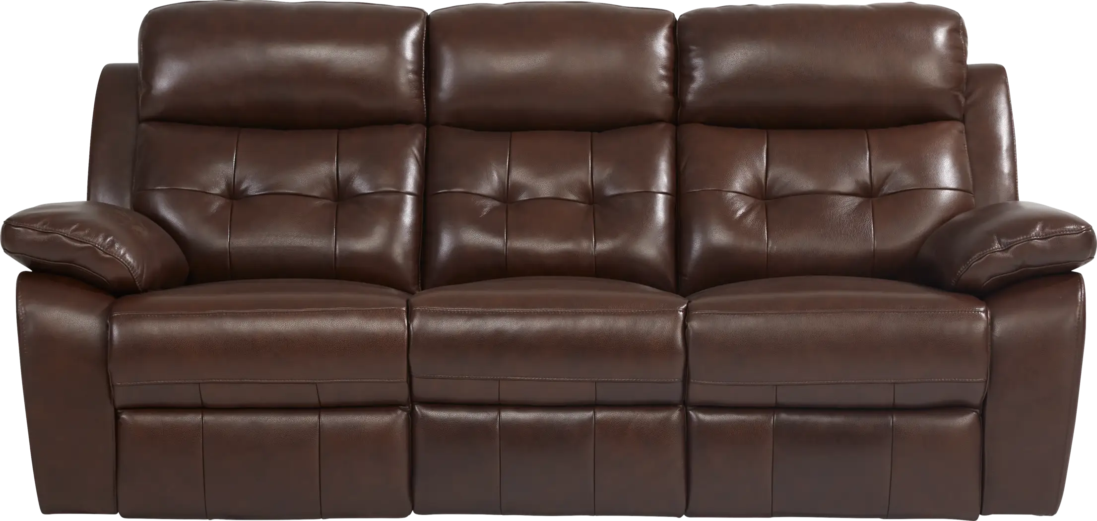 Antonin Brown Leather 3 Pc Reclining Living Room - Thumbnail - Image 7