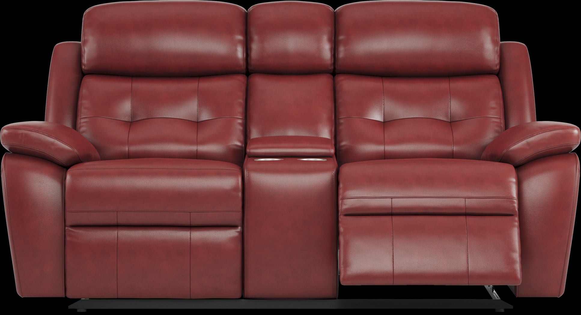 Antonin Red Leather 5 Pc Reclining Living Room - Thumbnail - Image 5
