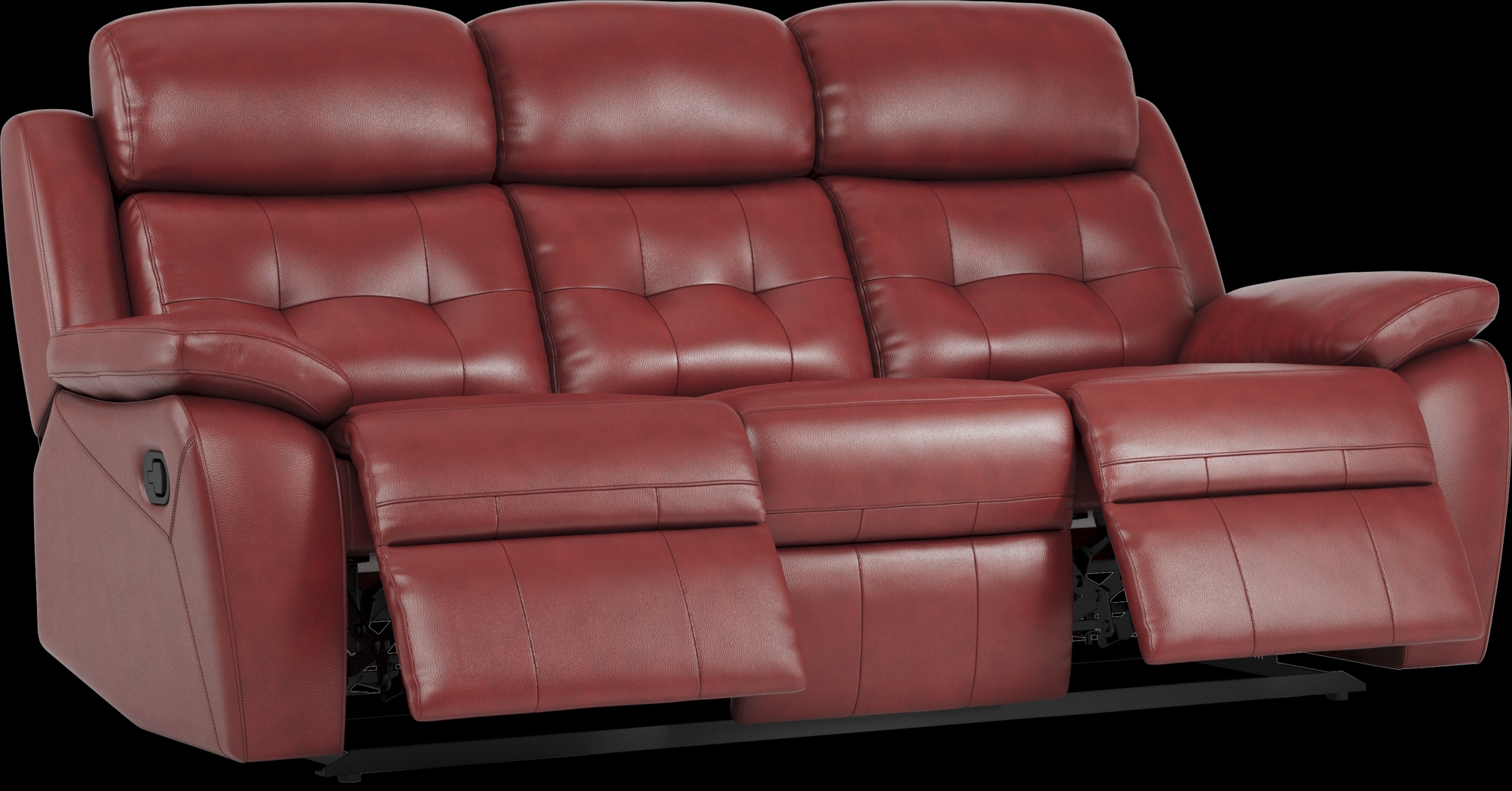 Antonin Red Leather 5 Pc Reclining Living Room - Thumbnail - Image 3