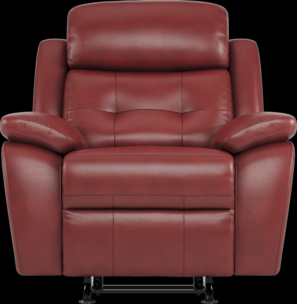 Antonin Red Leather 8 Pc Living Room with Reclining Sofa - Thumbnail - Image 8