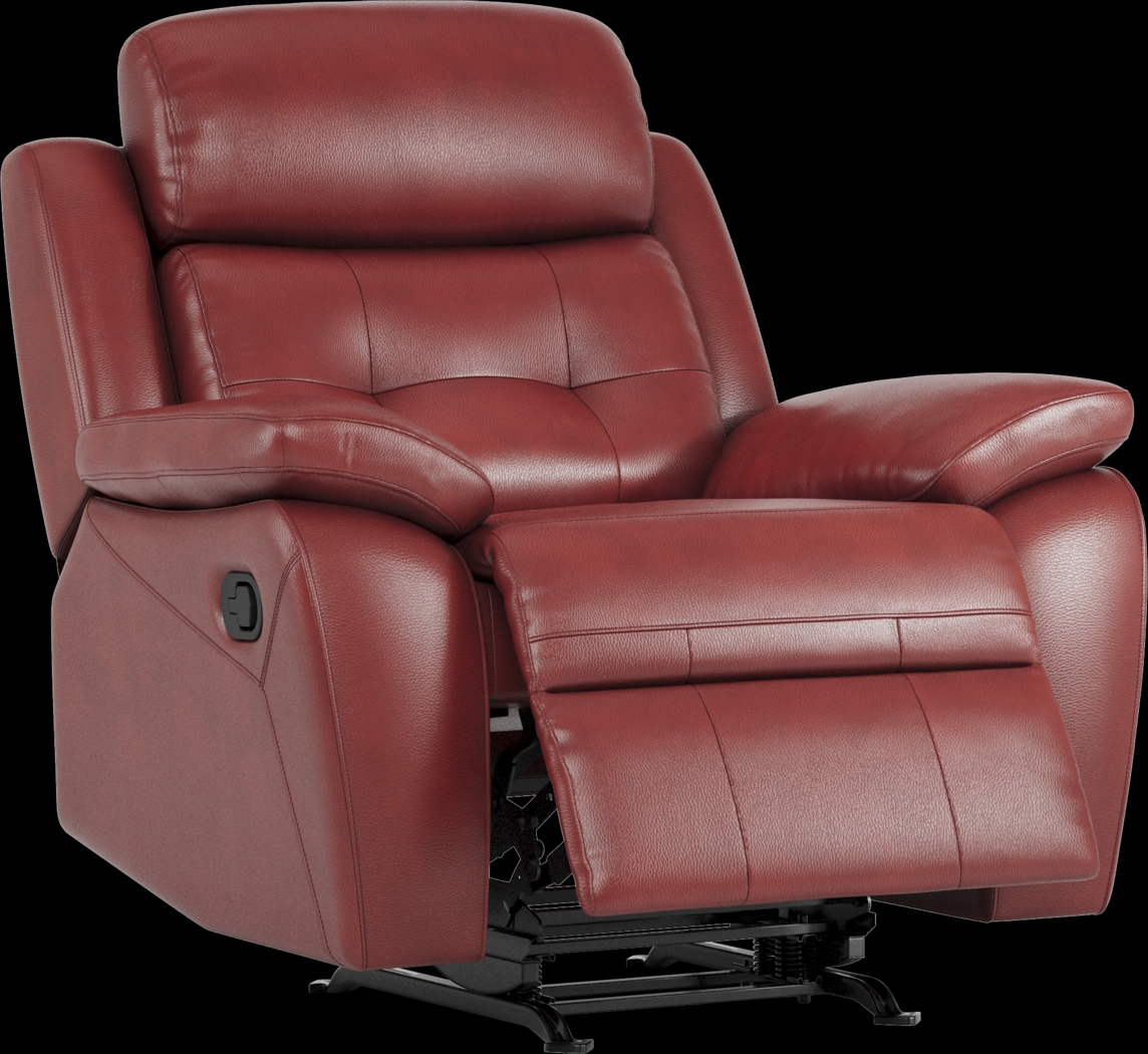 Antonin Red Leather 8 Pc Living Room with Reclining Sofa - Thumbnail - Image 7