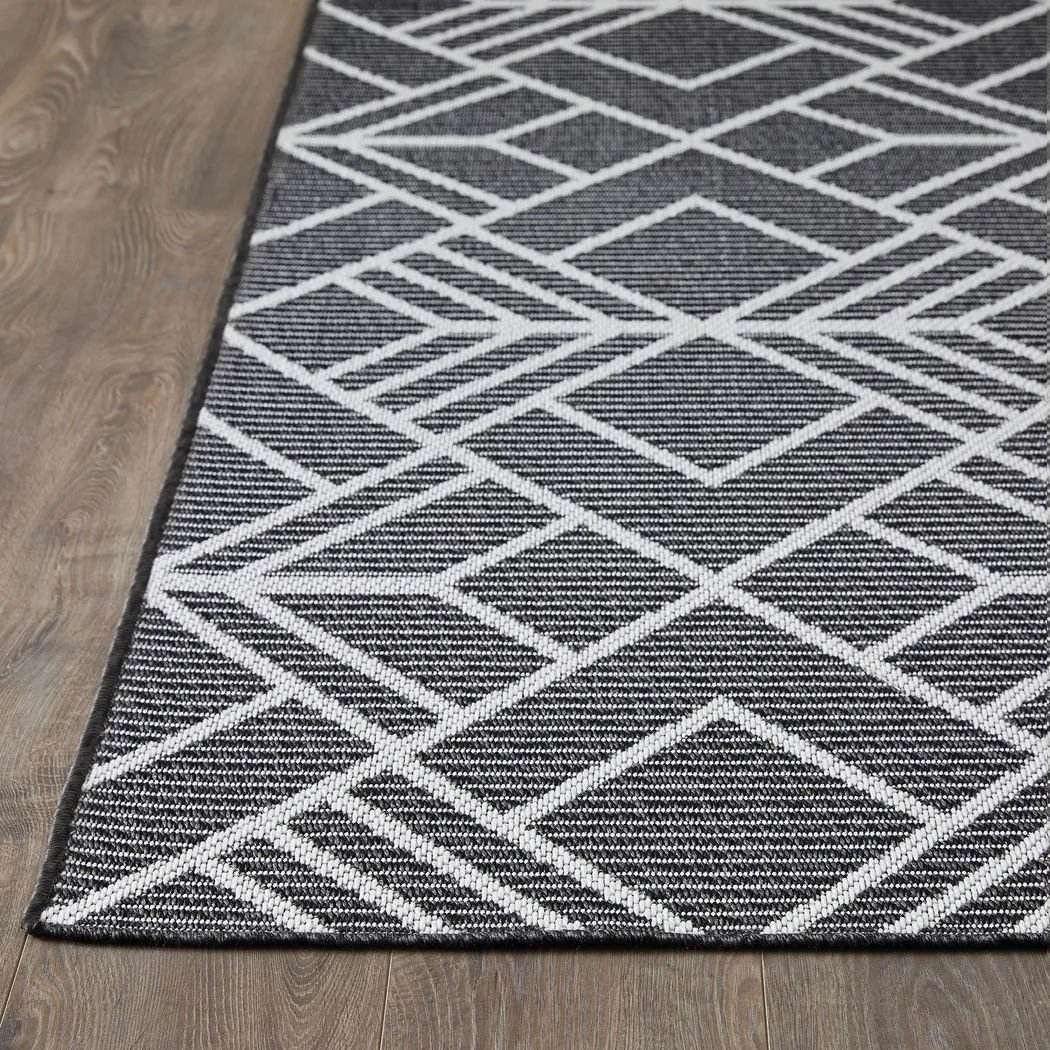 Antoun Charcoal 5'3 x 7'3 Indoor/Outdoor Rug - Thumbnail - Image 11