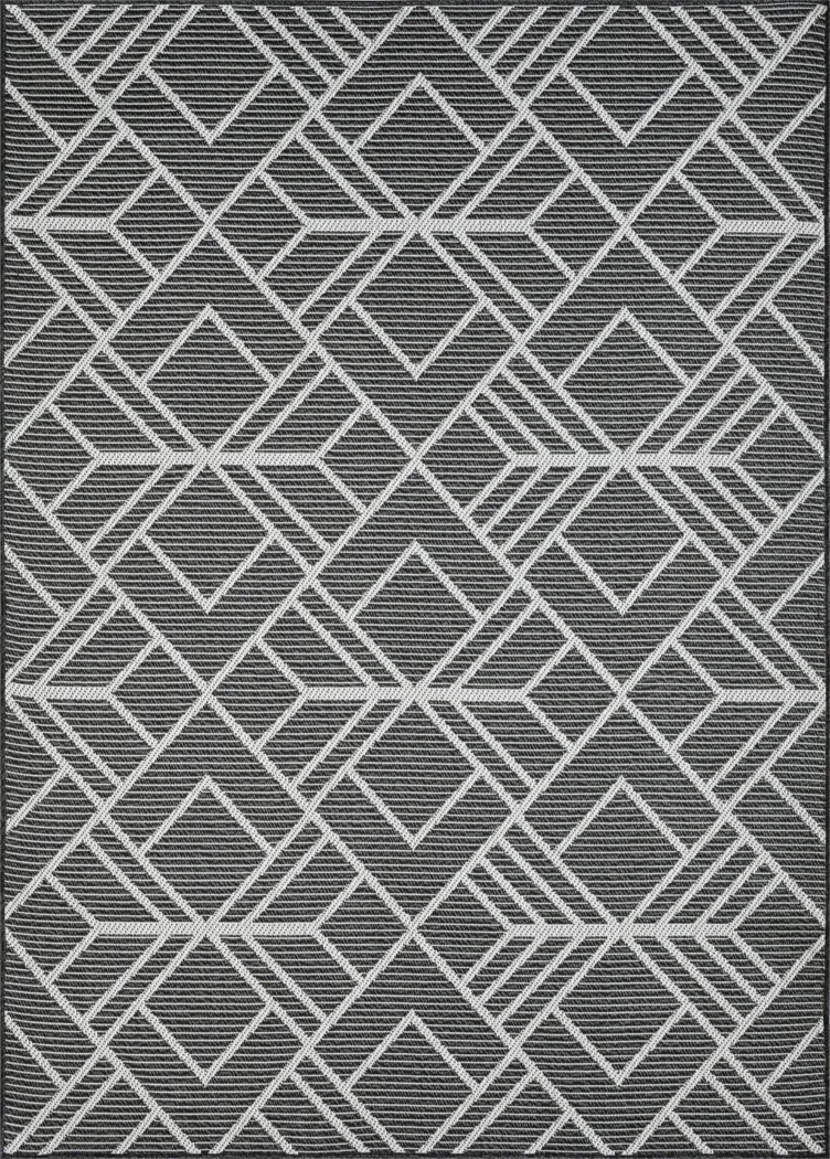 Antoun Charcoal 5'3 x 7'3 Indoor/Outdoor Rug - Thumbnail - Image 12