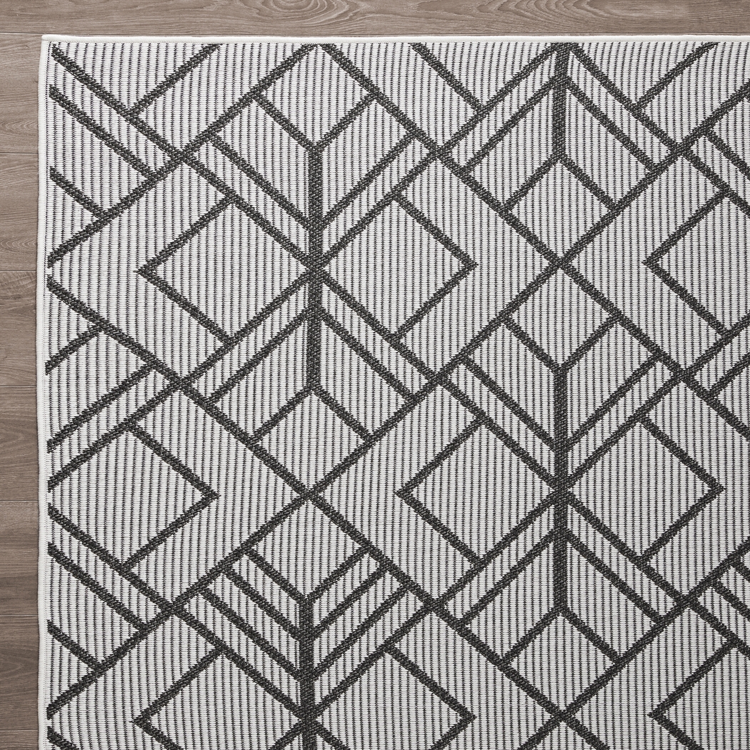 Antoun Gray 5'3 x 7' Indoor/Outdoor Rug - Thumbnail - Image 6