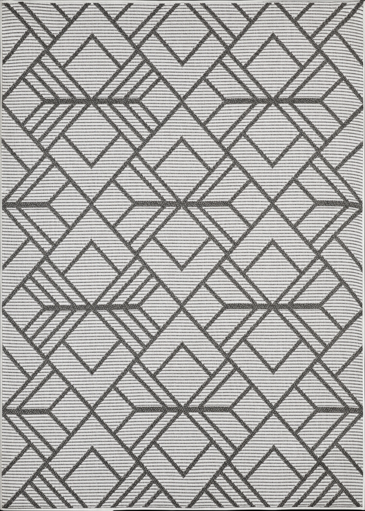 Antoun Gray 5'3 x 7' Indoor/Outdoor Rug - Thumbnail - Image 1