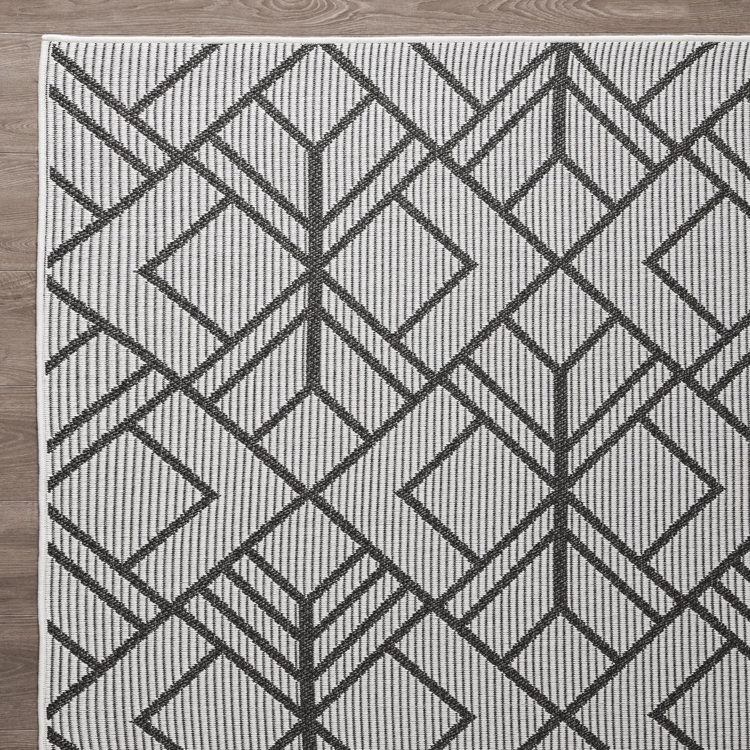 Antoun Gray 7'10 x 9'10 Indoor/Outdoor Rug - Thumbnail - Image 6