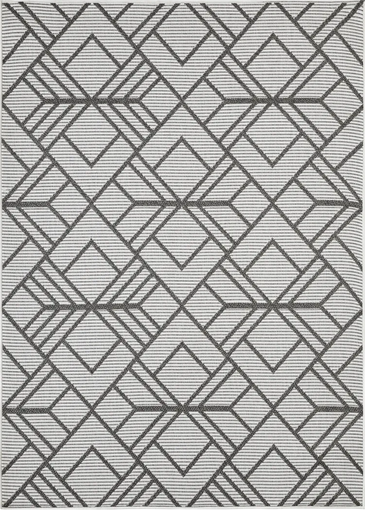 Antoun Gray 7'10 x 9'10 Indoor/Outdoor Rug - Thumbnail - Image 1