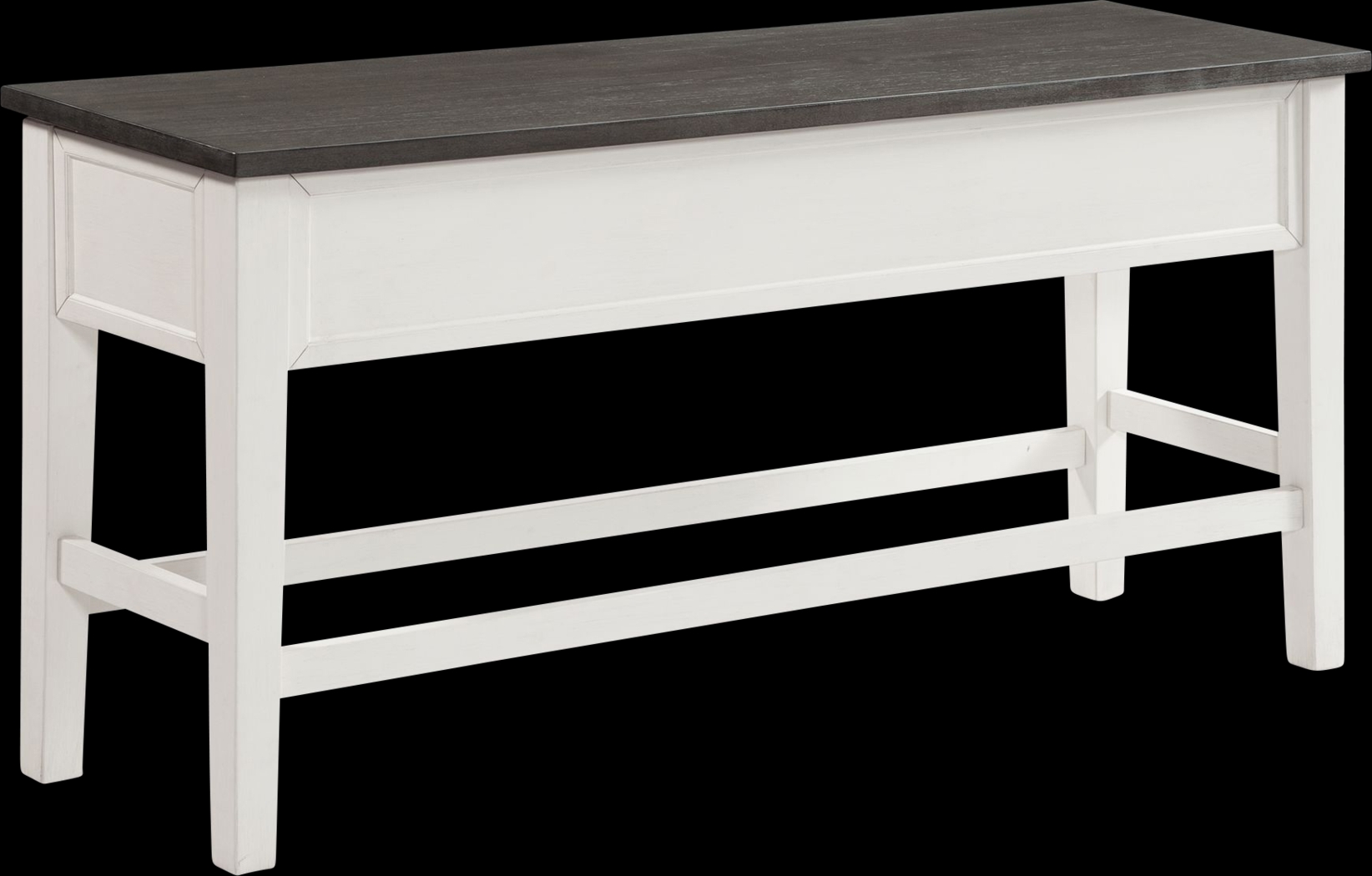 Anubis White Storage Counter Height Dining Bench - Thumbnail - Image 1