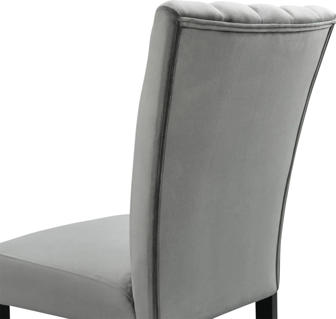 Anucis Gray Side Chair, Set of 2 - Thumbnail - Image 6