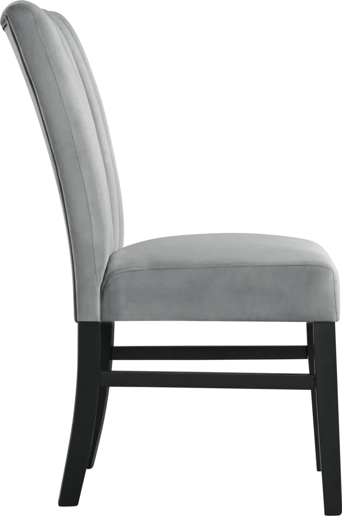 Anucis Gray Side Chair, Set of 2 - Thumbnail - Image 9