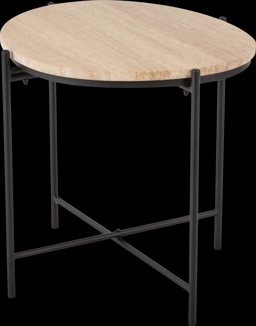 Anulo Beige Accent Table - Thumbnail - Image 1