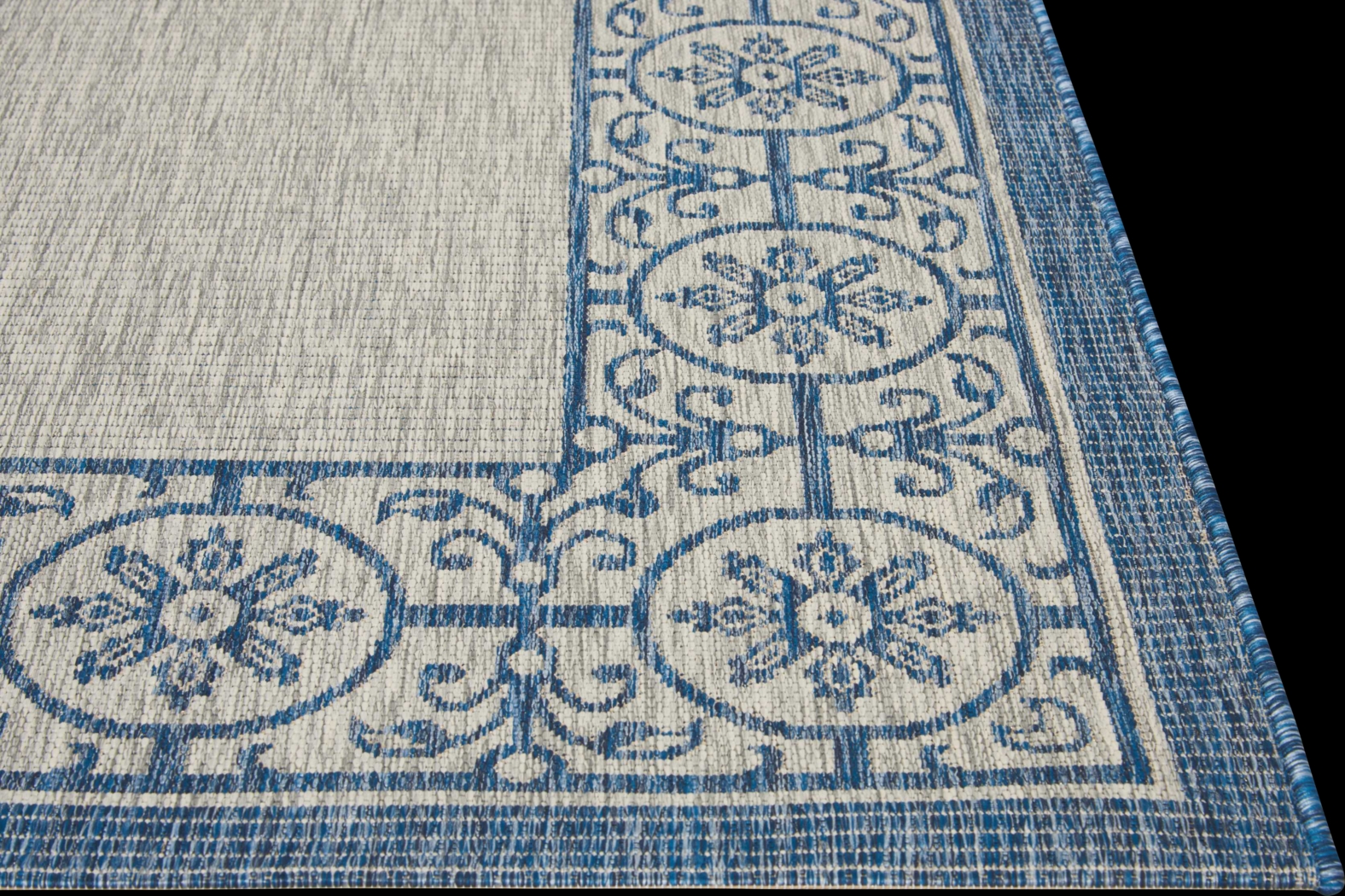 Anvita Blue 5' x 7' Indoor/Outdoor Rug - Thumbnail - Image 4