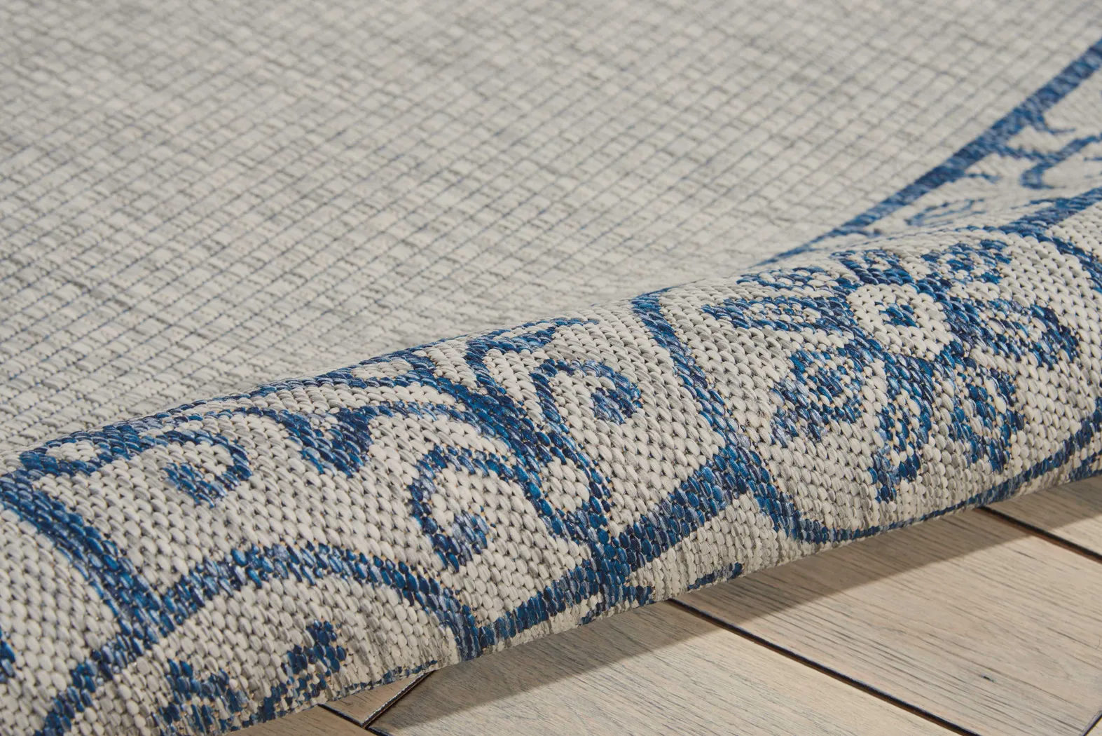 Anvita Blue 8' x 11' Indoor/Outdoor Rug - Thumbnail - Image 2