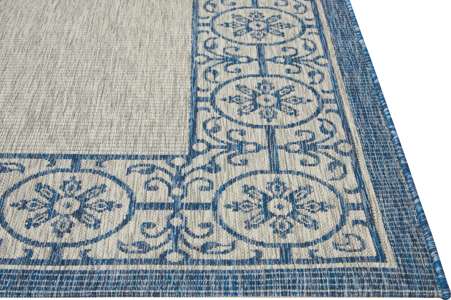 Anvita Blue 8' x 11' Indoor/Outdoor Rug - Thumbnail - Image 4