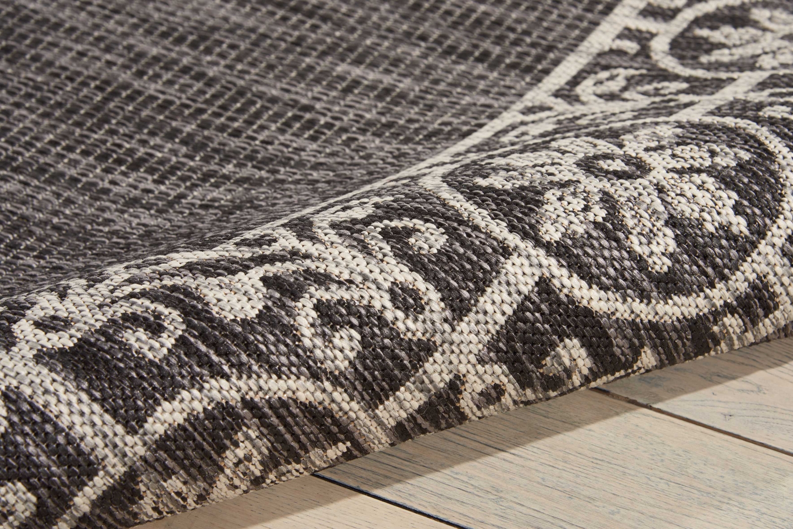 Anvita Charcoal 5' x 7'  Indoor/Outdoor Rug - Thumbnail - Image 2