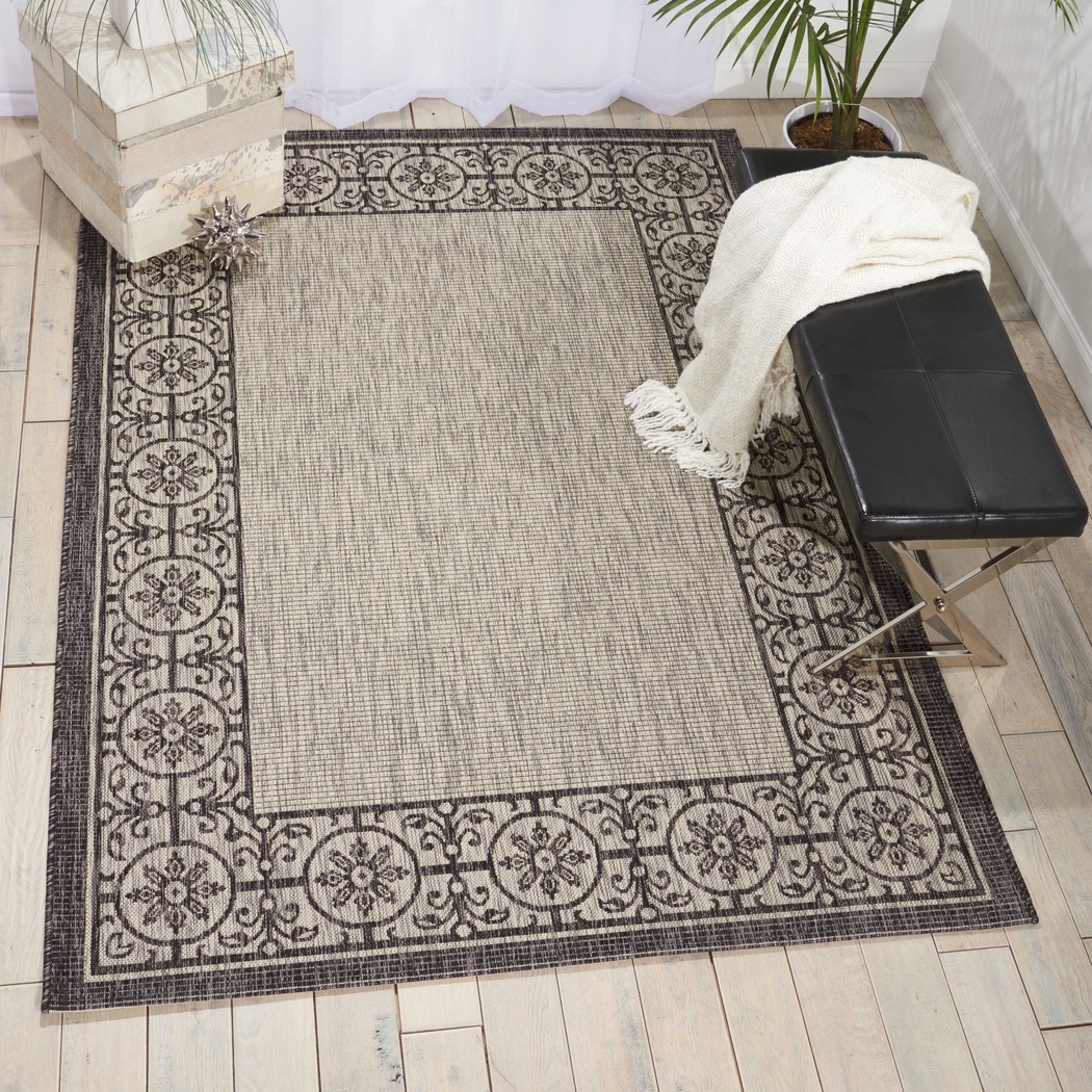 Anvita Ivory 5' x 7' Indoor/Outdoor Rug - Thumbnail - Image 5