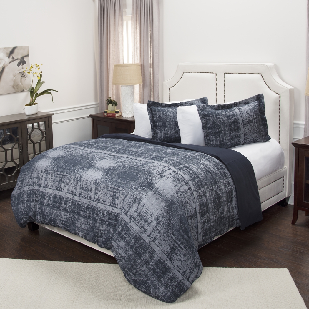 Anzia Blue 3 Pc King Duvet Set - Thumbnail - Image 1