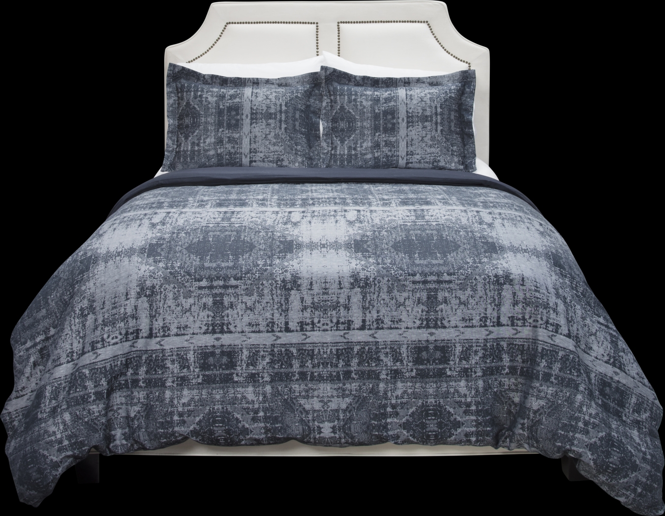 Anzia Blue 3 Pc Queen Duvet Set - Thumbnail - Image 2