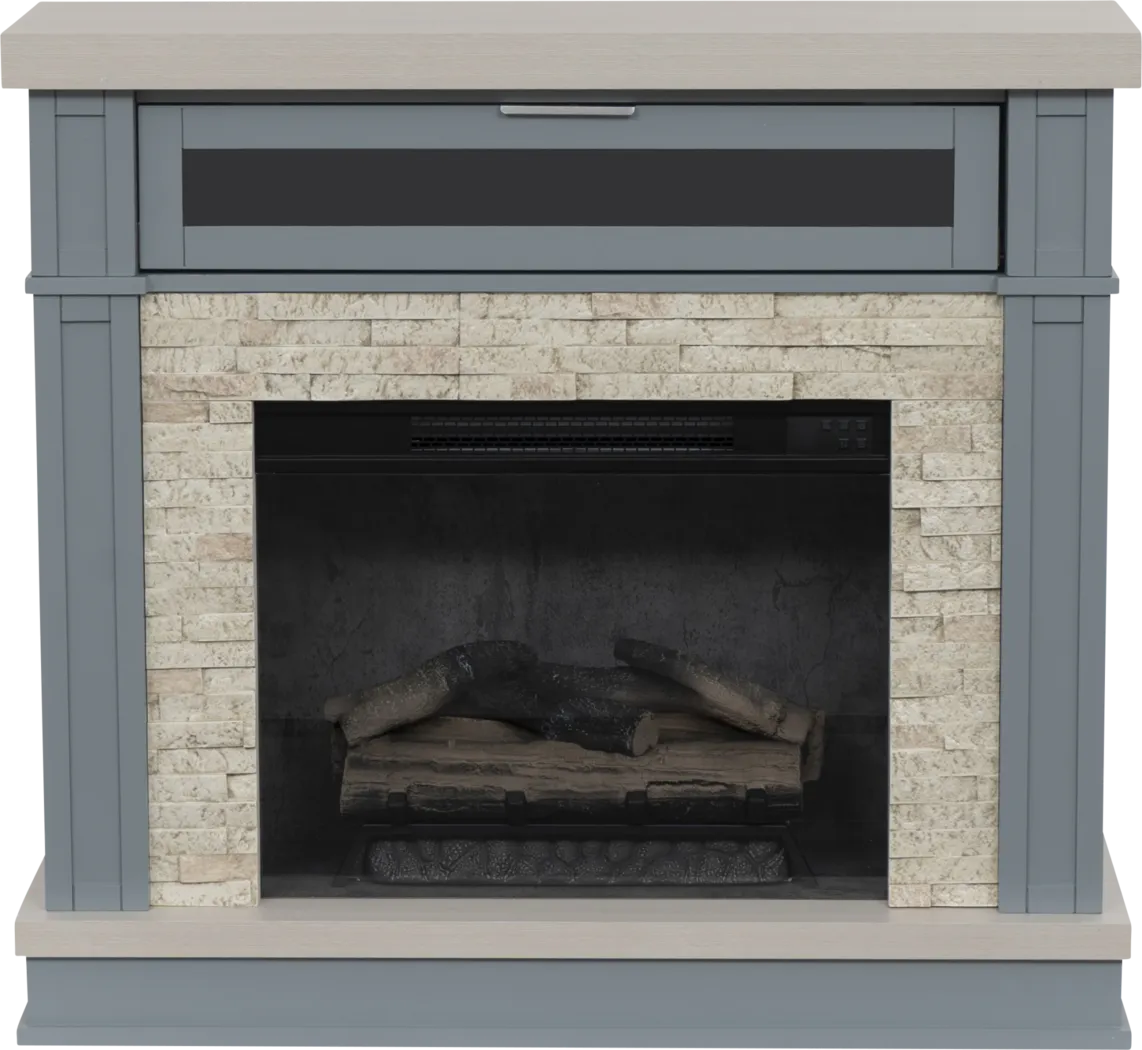 Apeci Blue 40 in. Console with Electric Fireplace - Thumbnail - Image 9