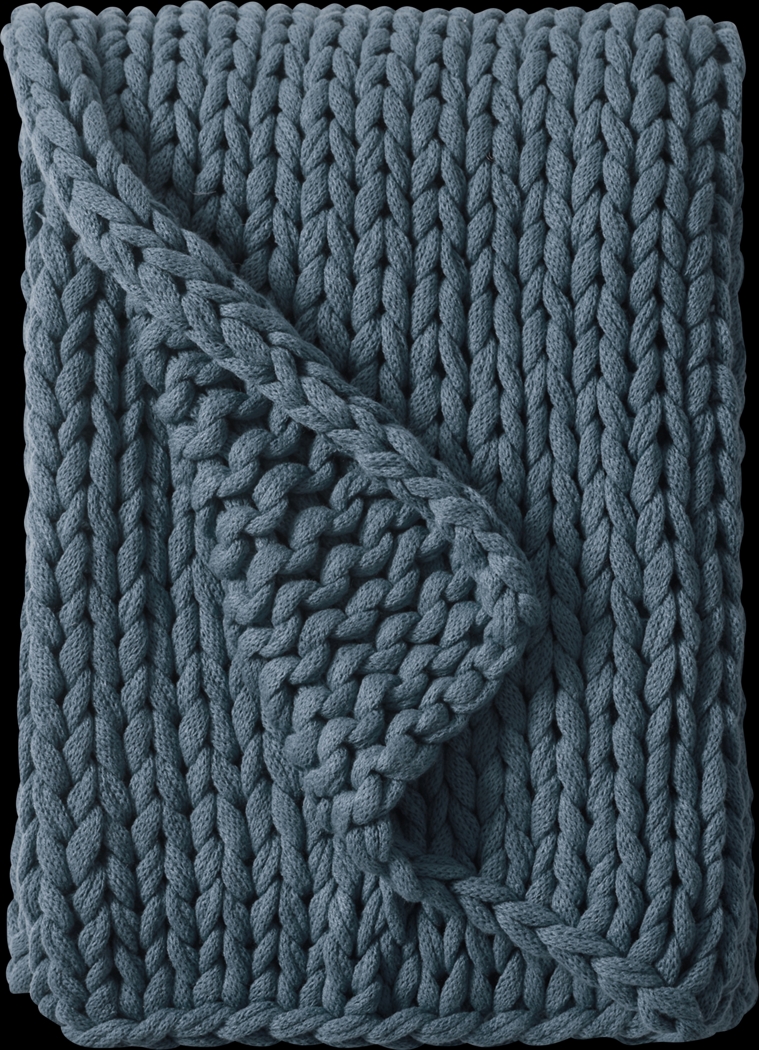 Apenzell Blue Throw Blanket - Thumbnail - Image 6