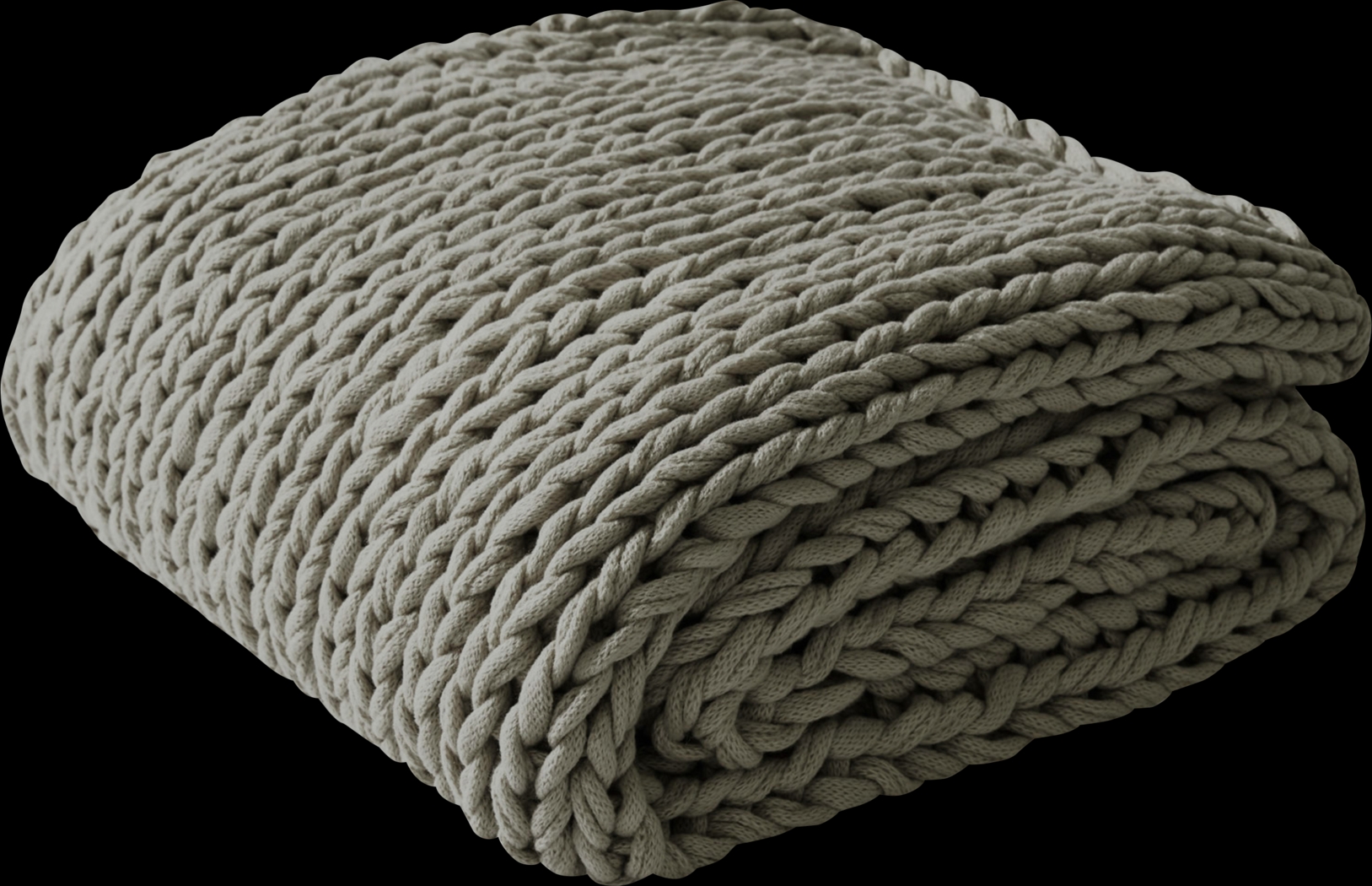 Apenzell Charcoal Throw Blanket - Thumbnail - Image 6