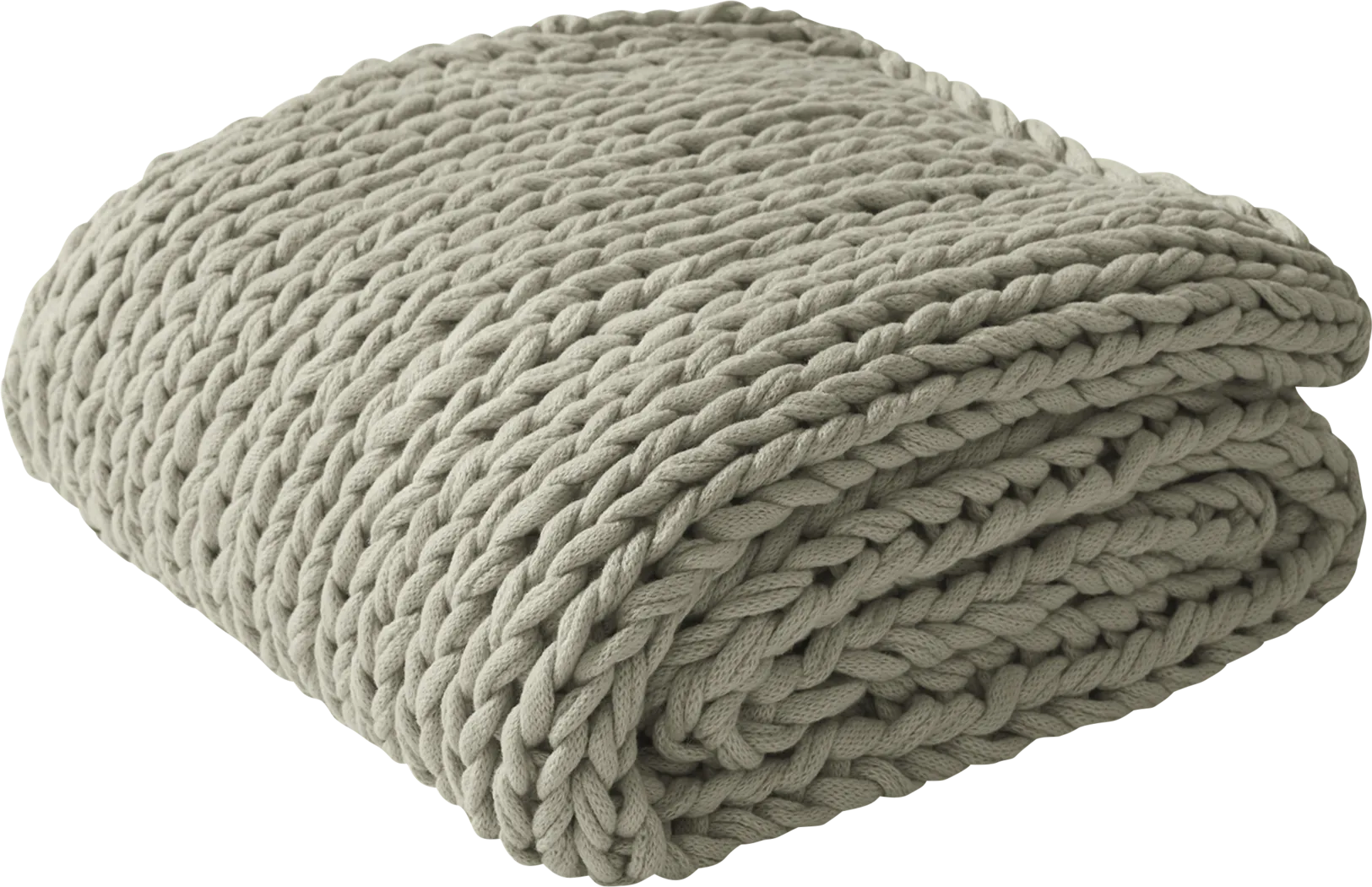 Apenzell Light Gray Throw Blanket - Thumbnail - Image 8
