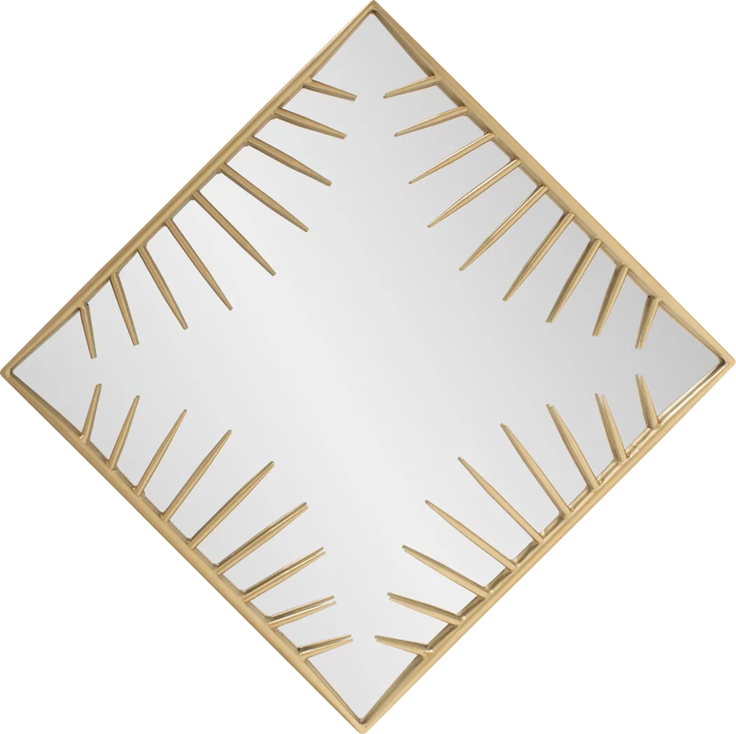 Apepi Gold Square Wall Mirror - Thumbnail - Image 6