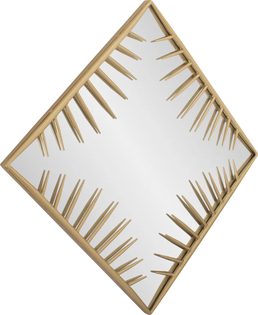 Apepi Gold Square Wall Mirror - Thumbnail - Image 9