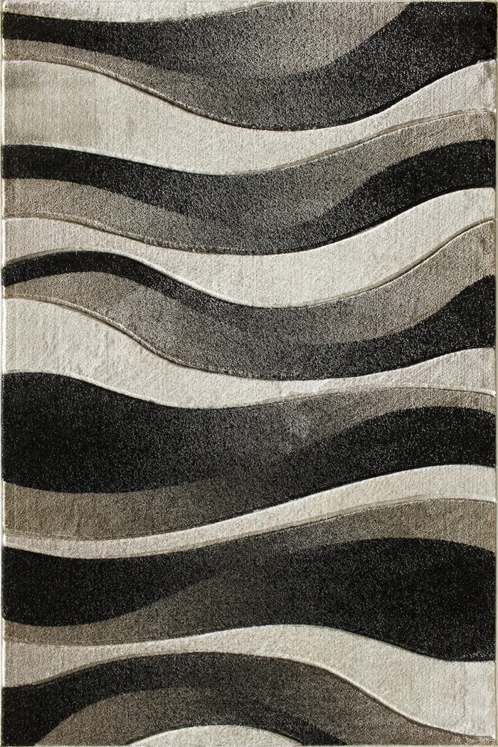 Apex Black 5' x 7'3 Rug - Thumbnail - Image 1