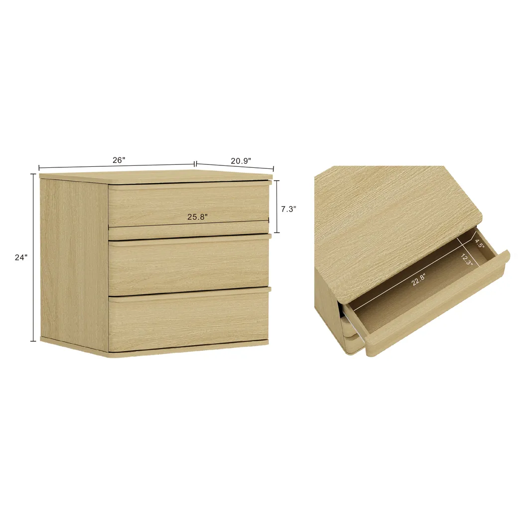 Apexiay Brown Nightstand - Thumbnail - Image 9