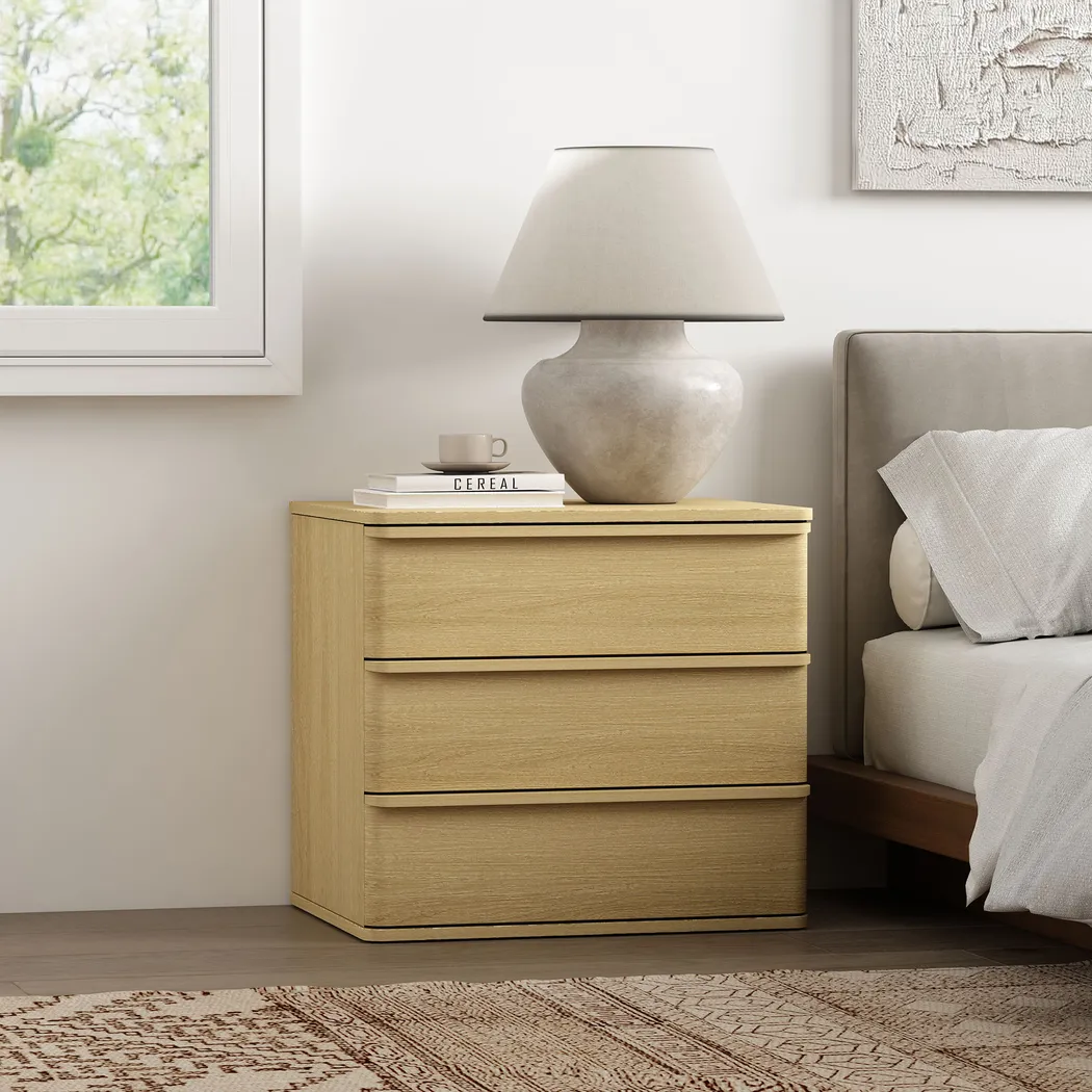 Apexiay Brown Nightstand - Thumbnail - Image 2
