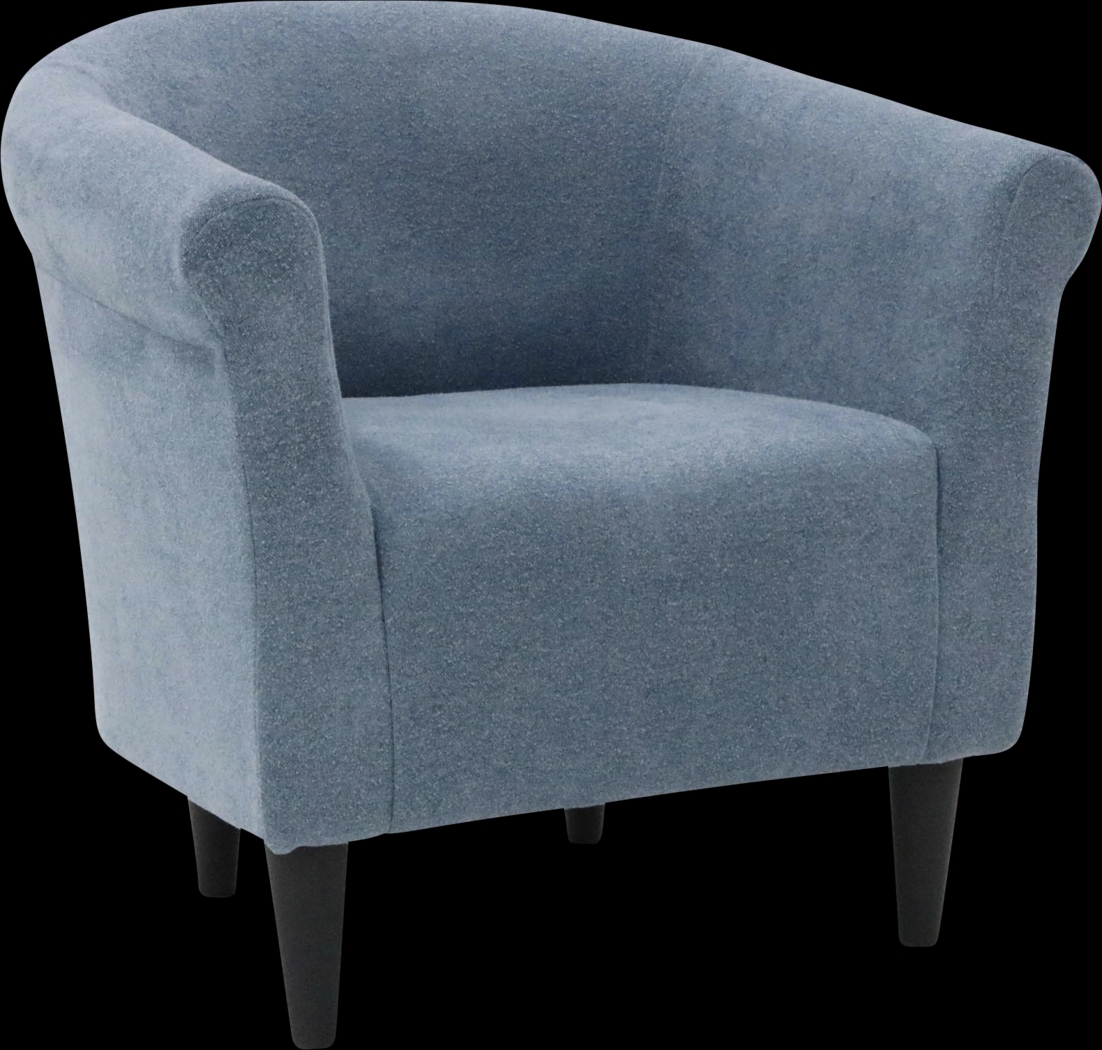 Apezi Blue Accent Chair - Thumbnail - Image 3