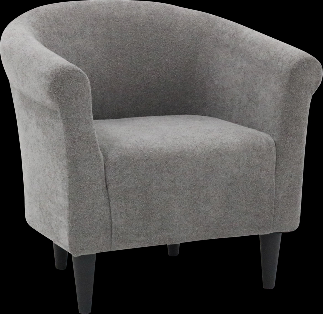 Apezi Gray Accent Chair - Thumbnail - Image 3