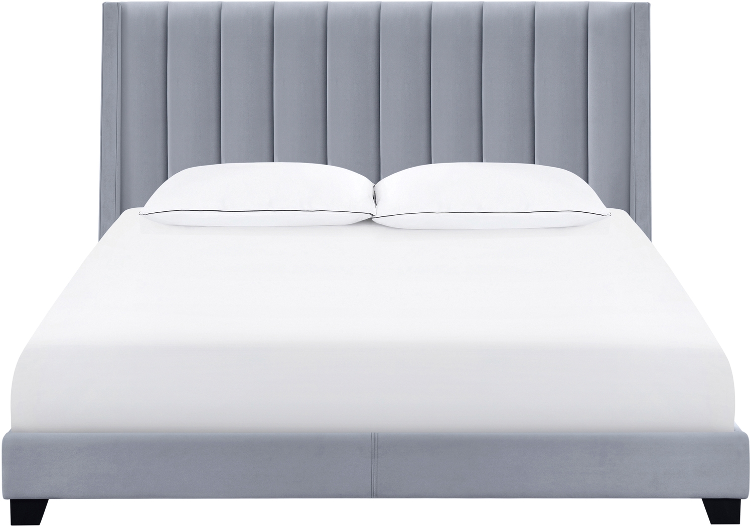 Aphelia Gray King Bed - Thumbnail - Image 2
