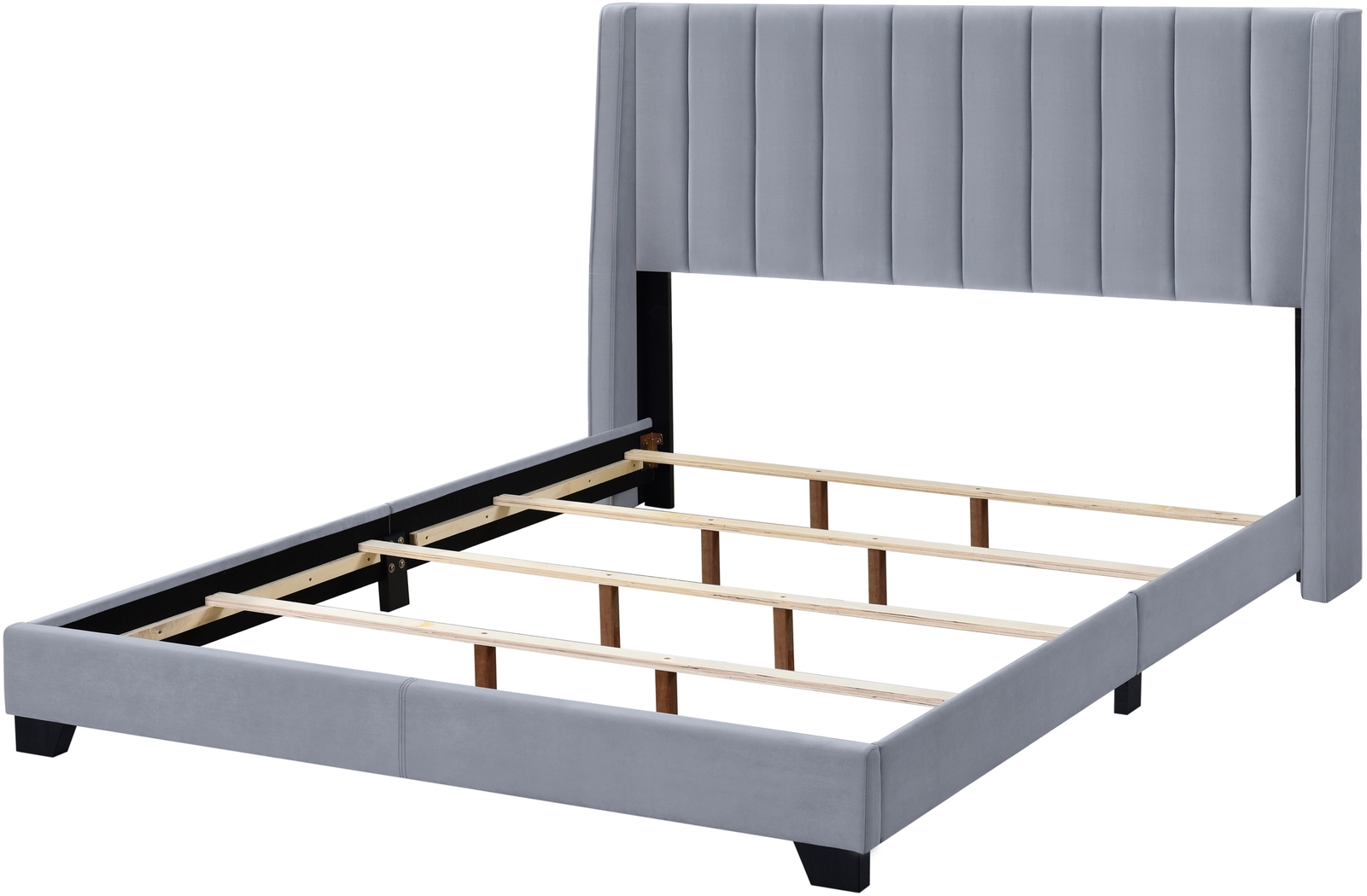 Aphelia Gray King Bed - Thumbnail - Image 3