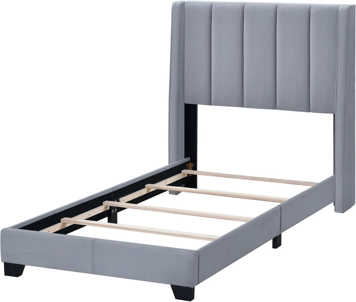 Aphelia Gray Twin Bed - Thumbnail - Image 3