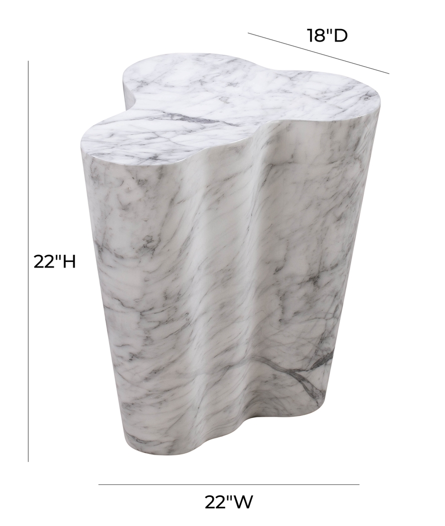 Aphina White Large Accent Table - Thumbnail - Image 6