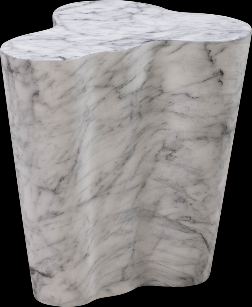 Aphina White Small End Table - Thumbnail - Image 2