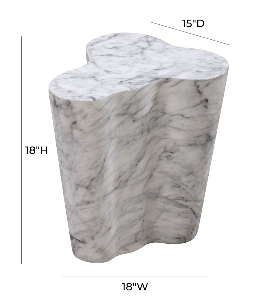 Aphina White Small End Table - Thumbnail - Image 6