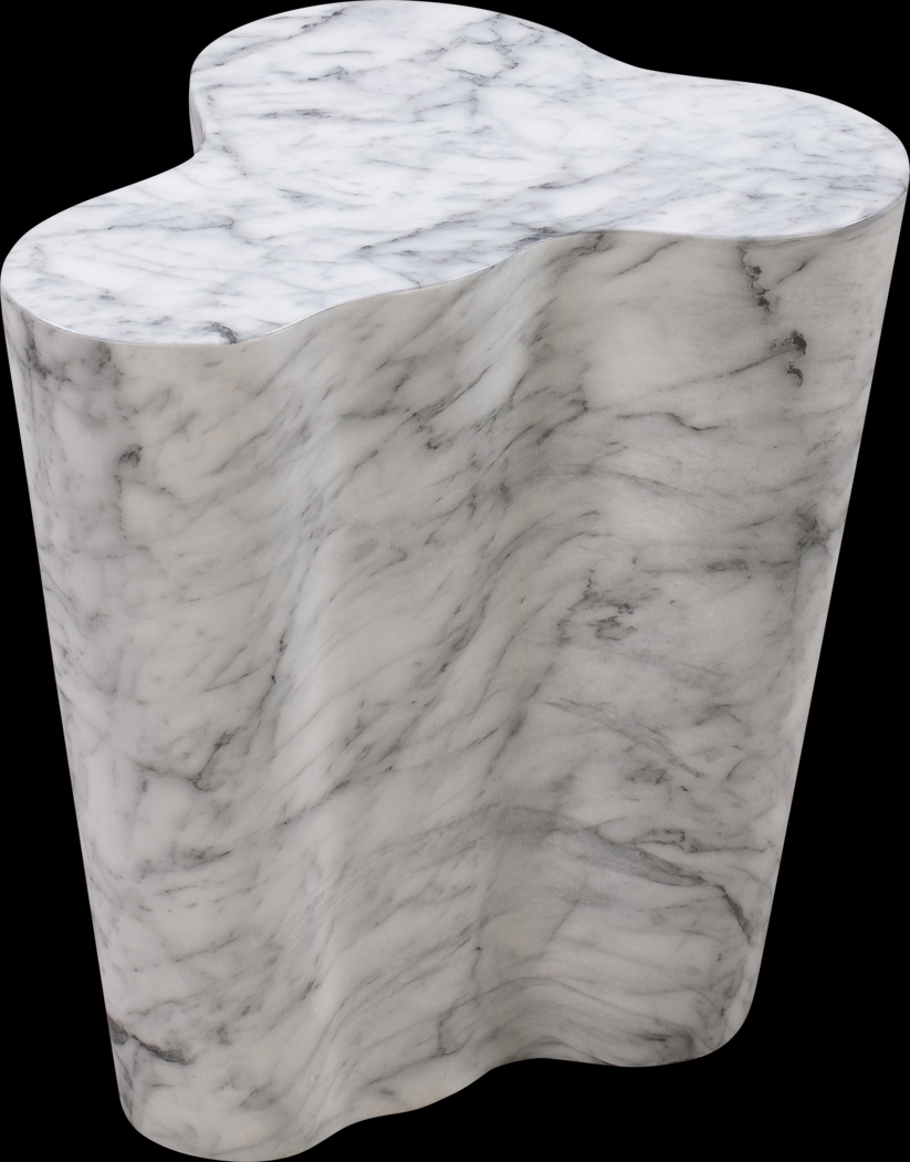 Aphina White Small End Table - Thumbnail - Image 1