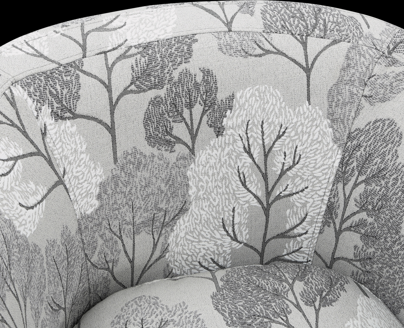 Apisai Gray Swivel Accent Chair - Thumbnail - Image 12