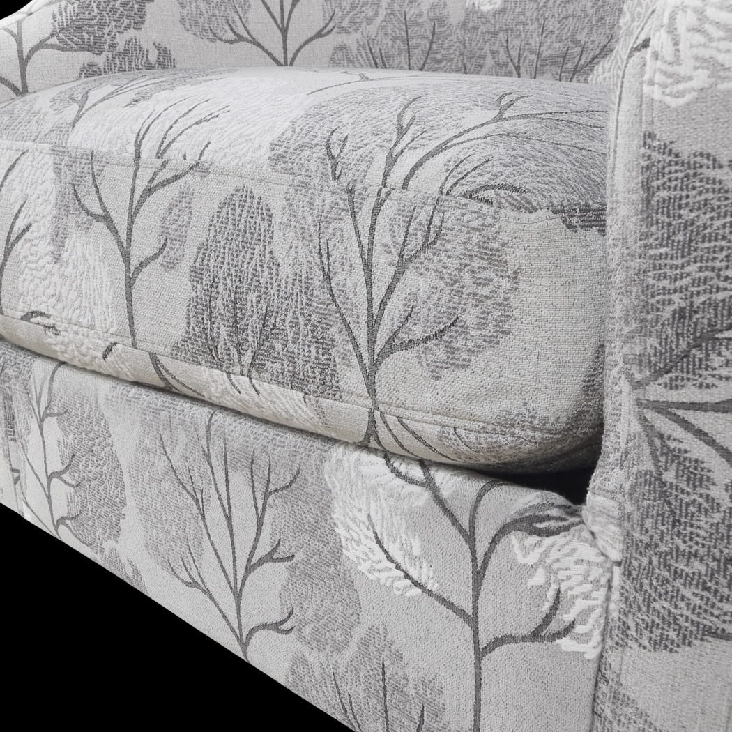 Apisai Gray Swivel Accent Chair - Thumbnail - Image 14