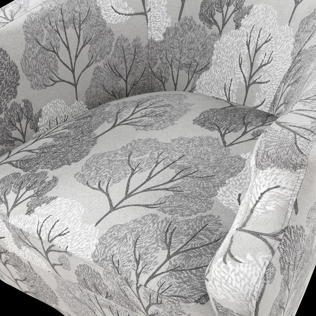 Apisai Gray Swivel Accent Chair - Thumbnail - Image 15